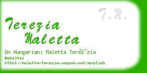 terezia maletta business card